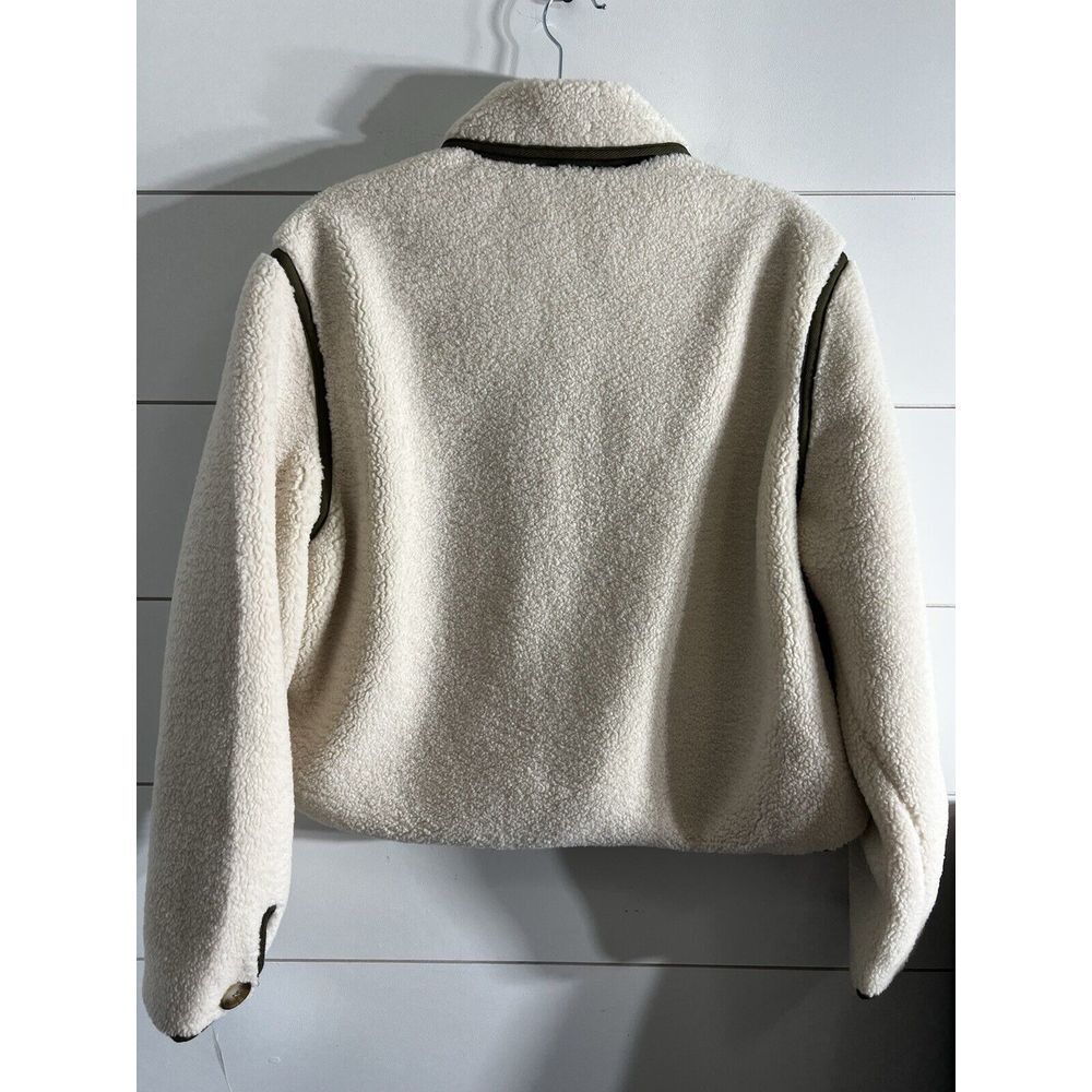Blank NYC Cream and Green Teddy Jacket - Picture 6 of 9